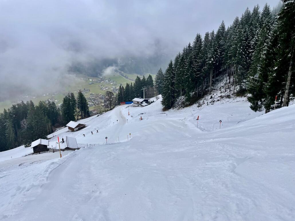 Die Schwarze auch noch gut, aber sehr schmierig zu fahren.