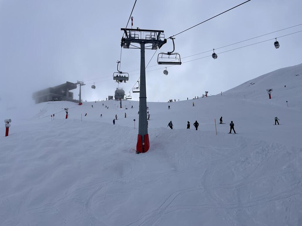 Der Wusel-andrang kam auch gleich wieder, aber so auch der Nebel.