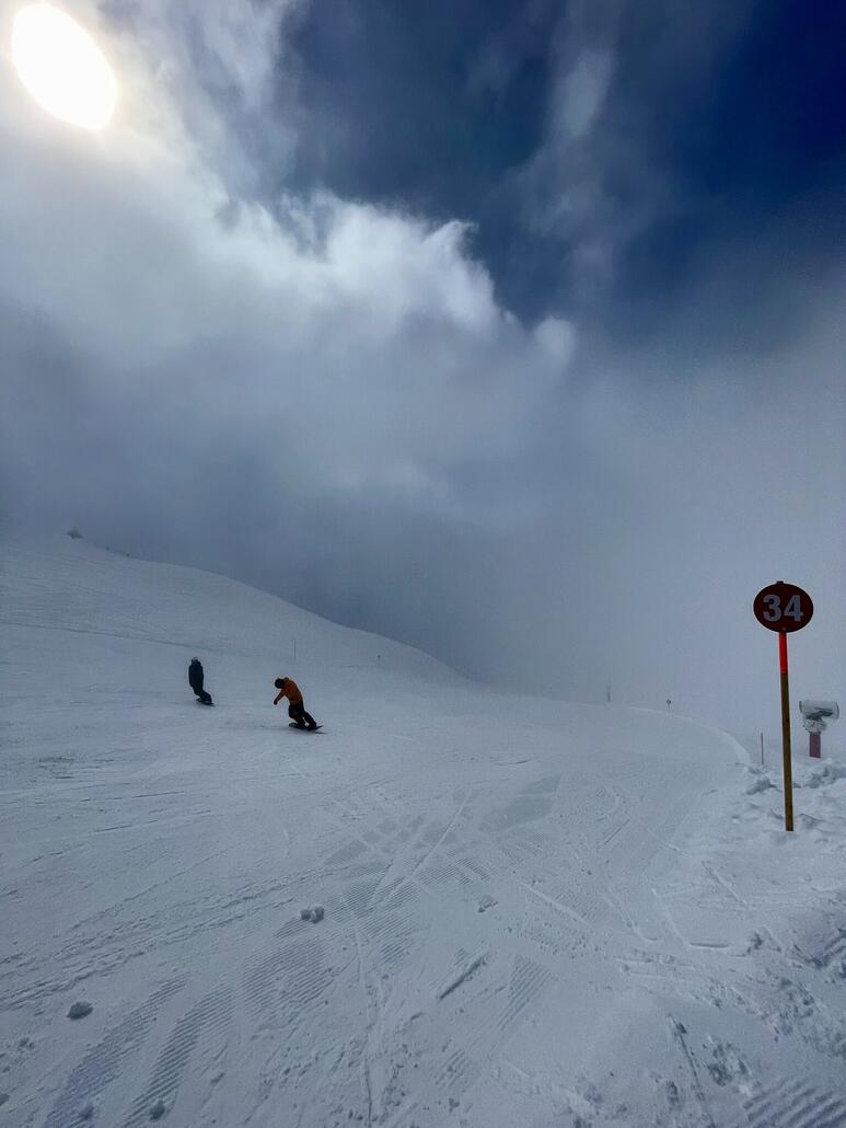 Und nach kurzer Zeit wars vorbei, hier die ersten Meter noch Sicht zur Sonnenbahn