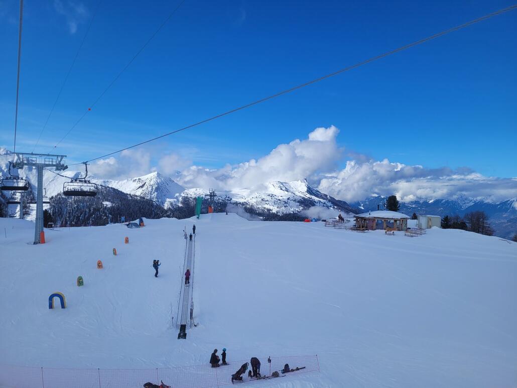 Übergang nach Nendaz im neuen Sessel