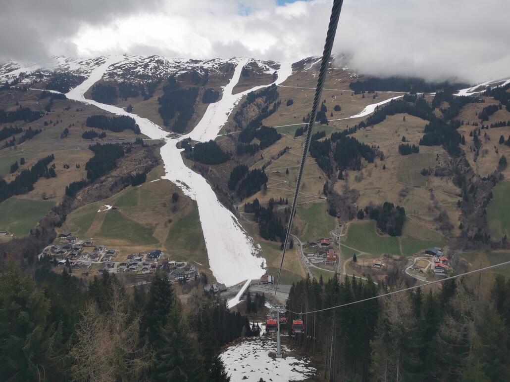 3. Schneebänder in Saalbach.