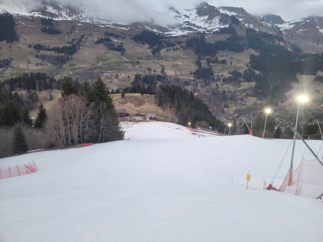 Weg zur Strassenkreuzung auch noch gut.