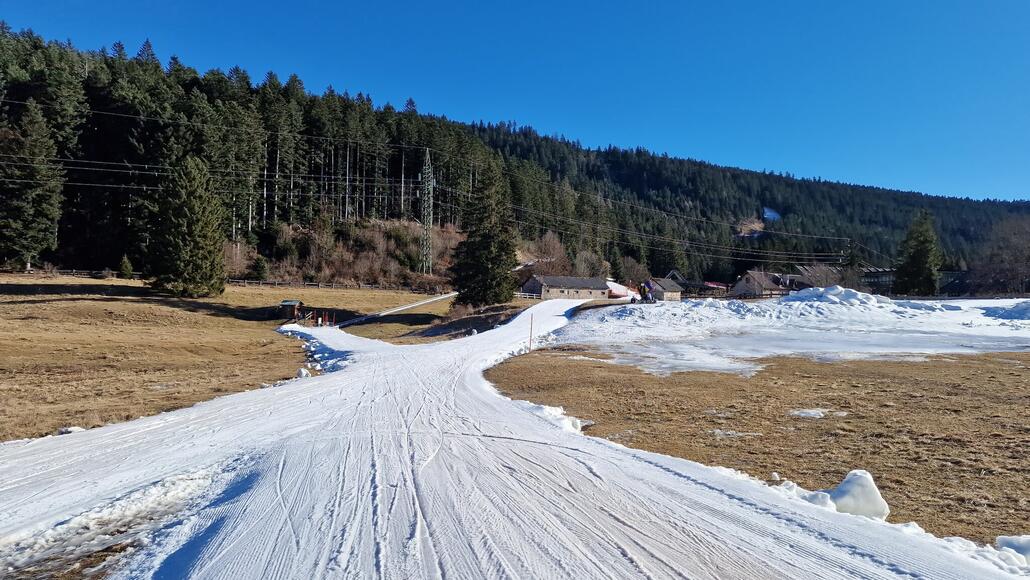 Flache Verbindungsstücke im Bereich Laghetto.