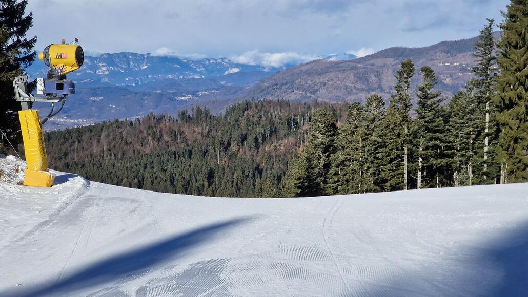Abfahrt zum Skilift Rivetta.