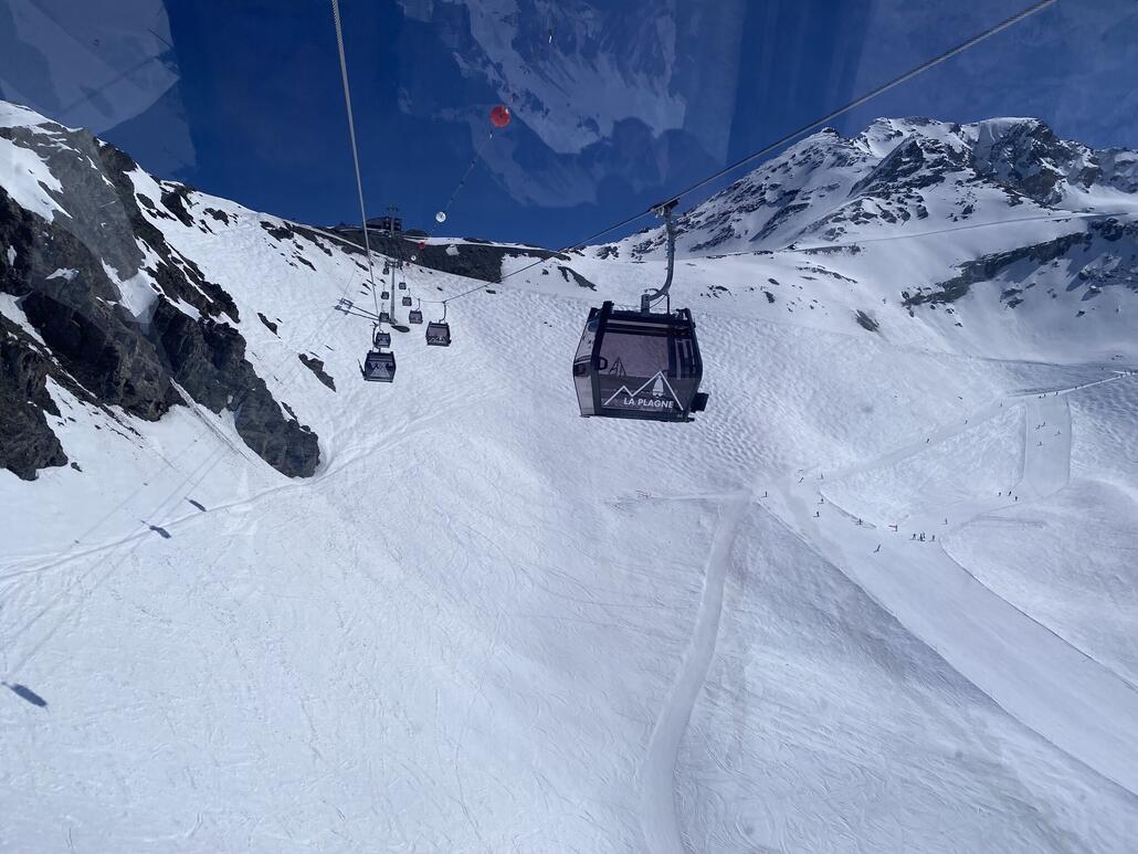 Unterwegs zum höchsten Punkt in La Plagne mit einer neuen 10-EUB
