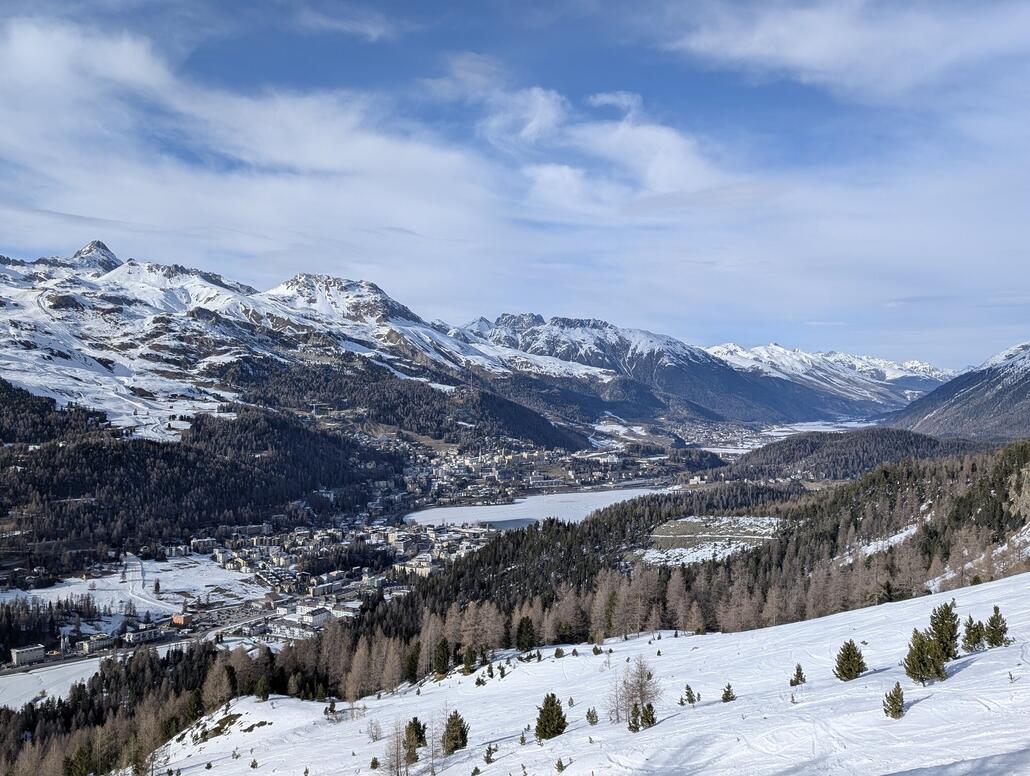 Zoom St. Moritz und Corviglia
