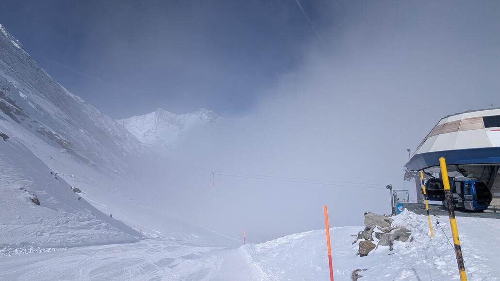 Sieht toll aus mit den Nebel Schwaden und der Sonne