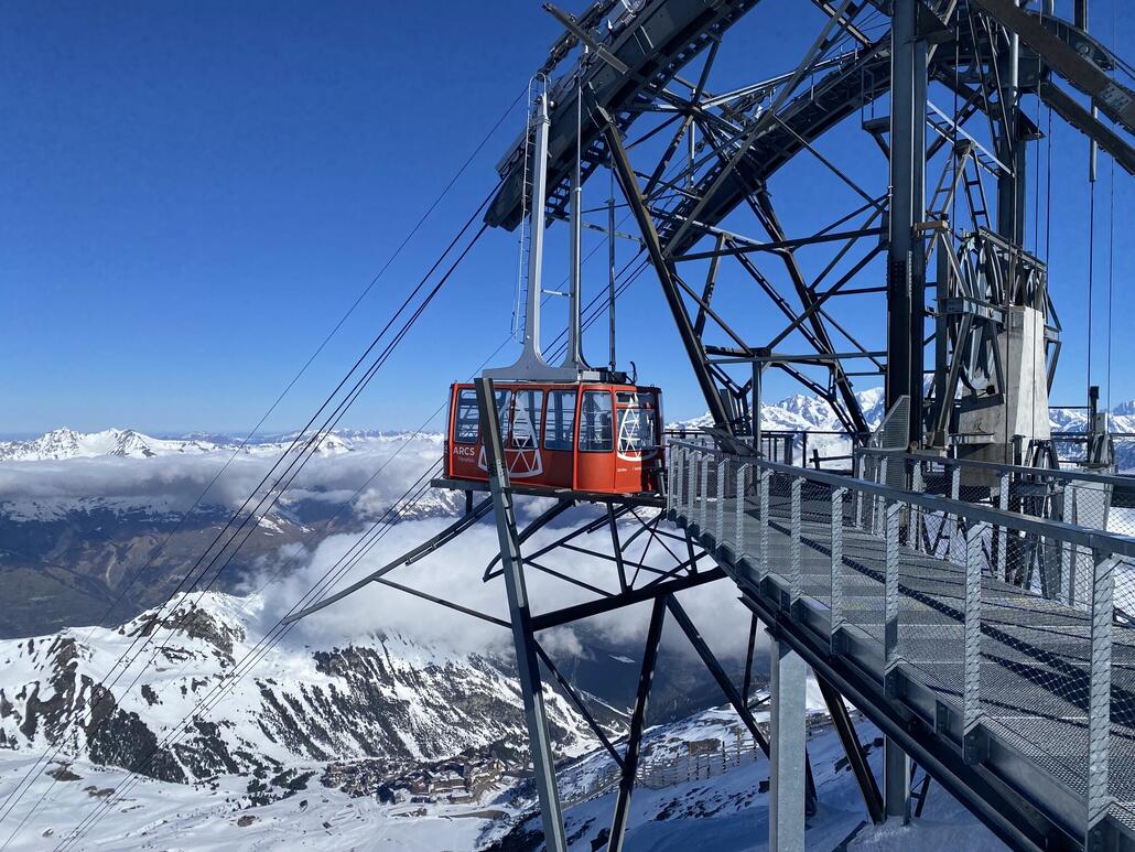 Nach ein paar Fahrten ging’s hoch auf Aiguille Rouge.