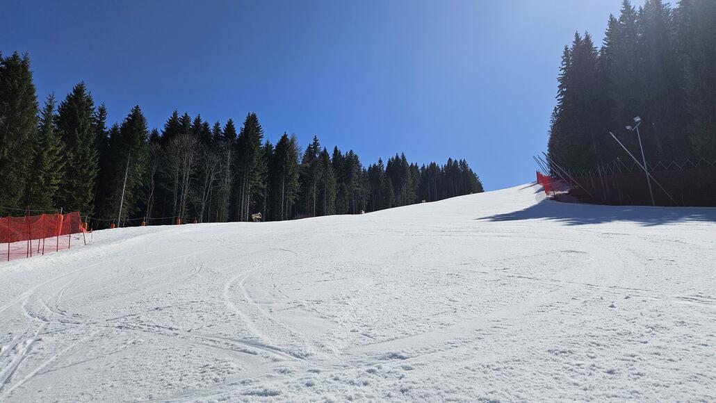 Zurück bei der Lieblingspiste. Die fahre ich gerne auch 20x am Stück.