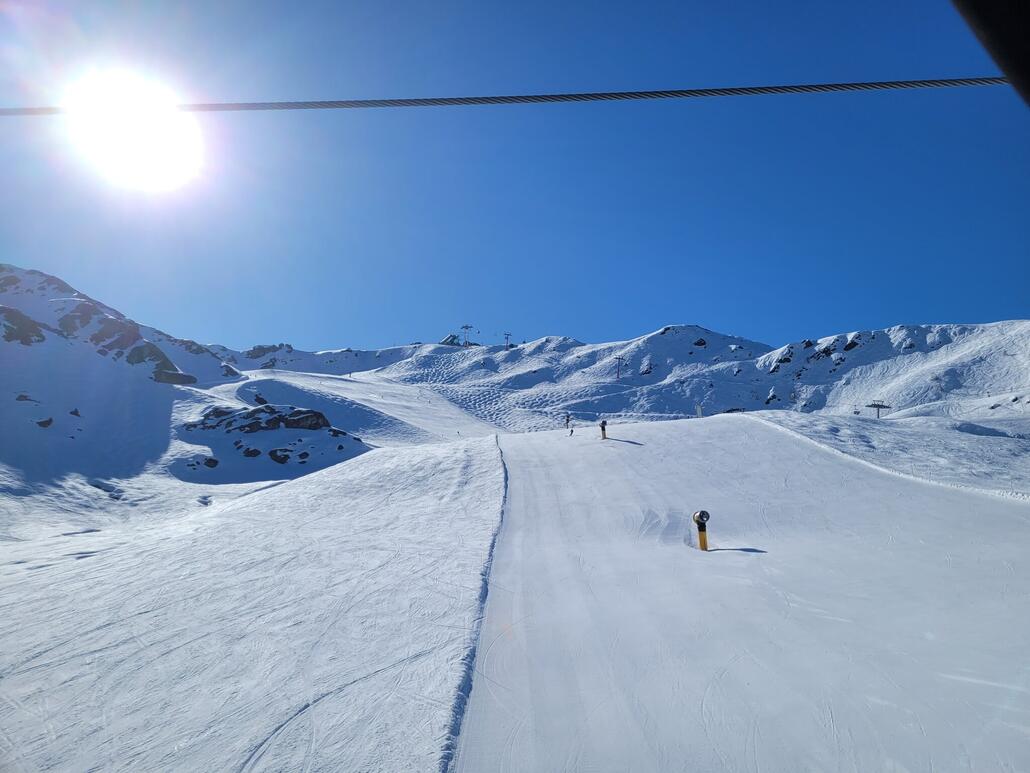 Abfahrt bis Mayentzet teilweise richtig gut..