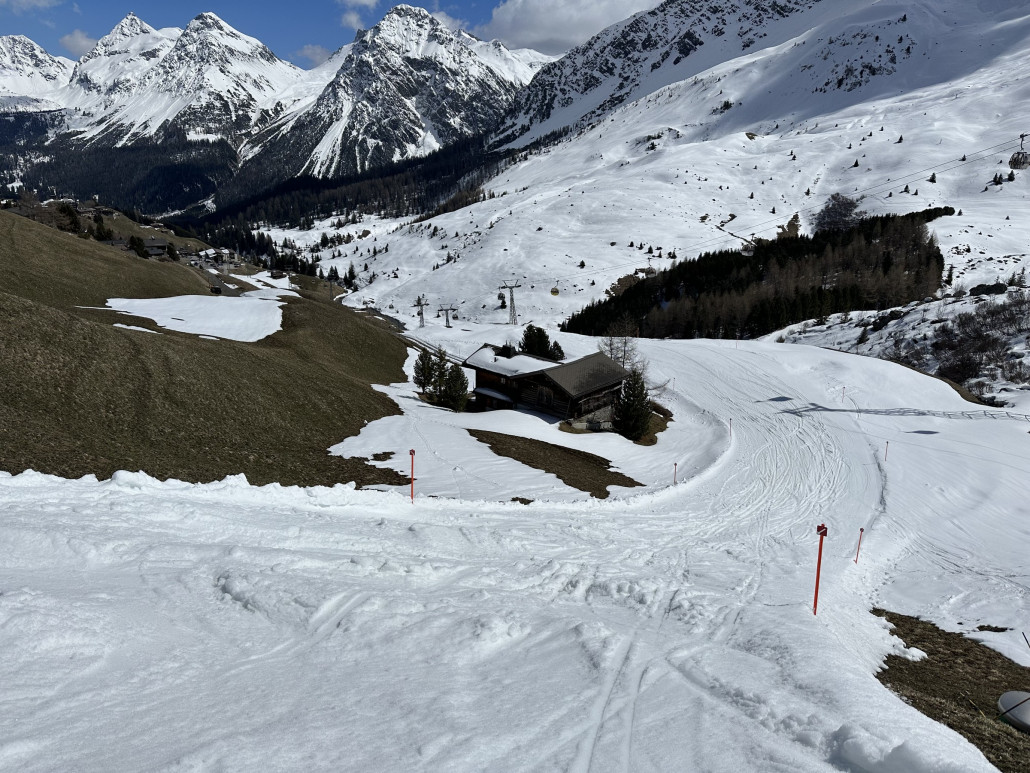 Talabfahrt zur Hörnli-Gondel