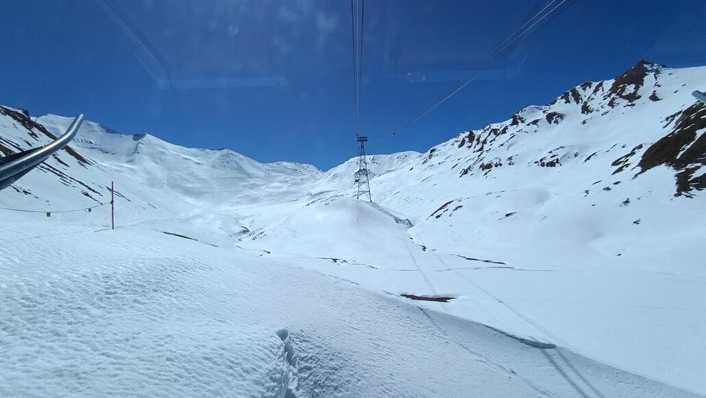 wohl das erste und einzige mal in dieser Saison: Piz Val Gronda
