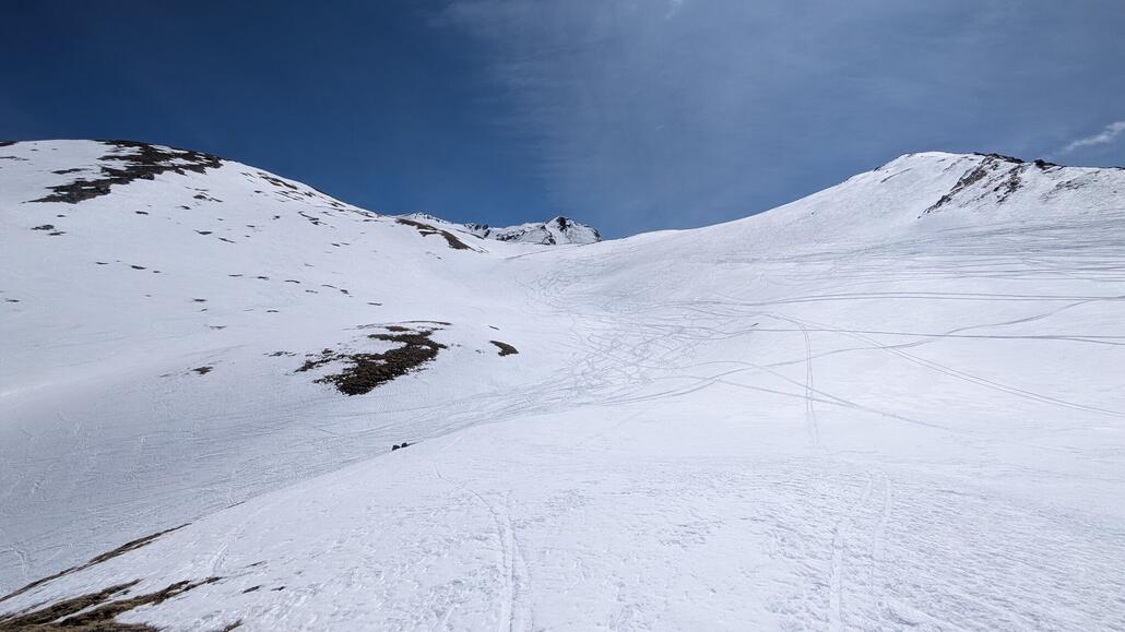 Tolle freie Hänge, mitten im April!