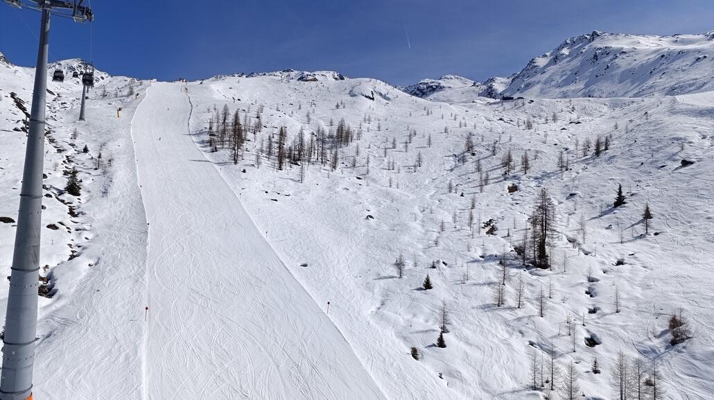 Auch die Piste ist lecker