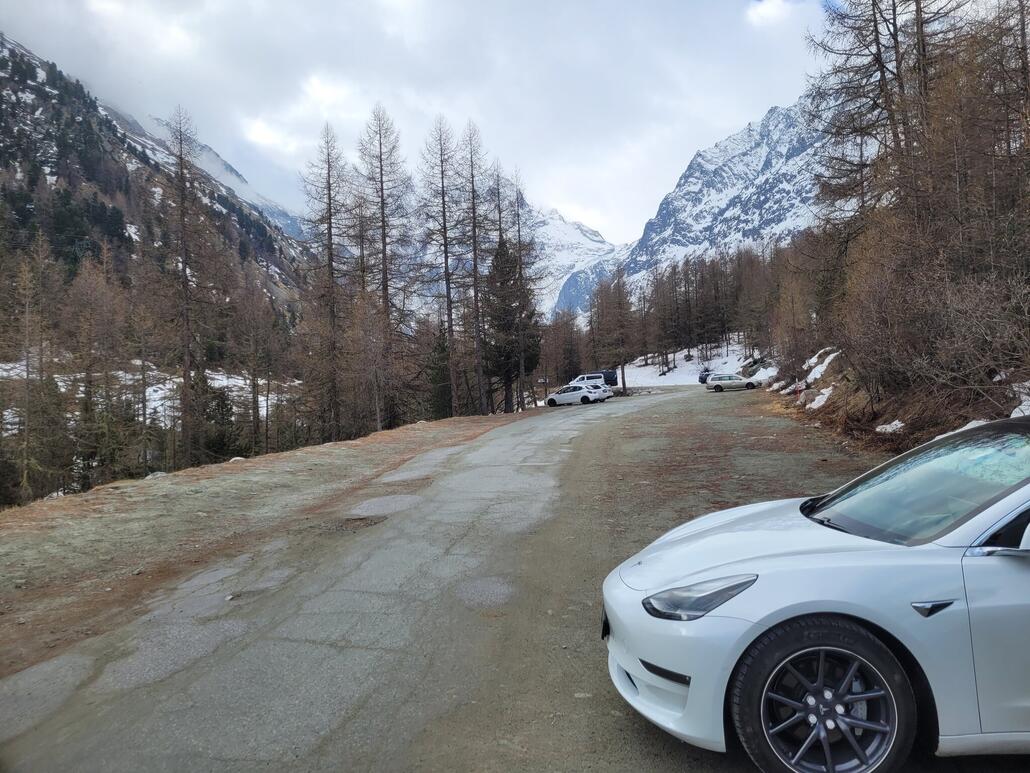 Nicht allzu viel Andrang am Parkplatz