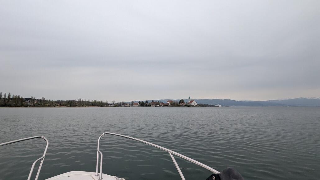 Abfahrt kurz nach Langenargen