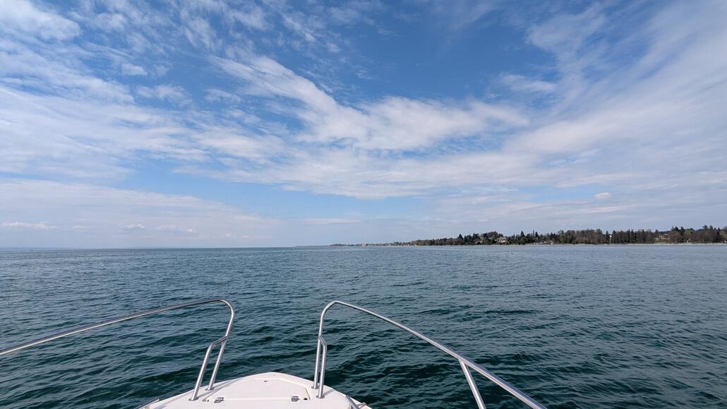 Rückfahrt nach Hause, sonnig!