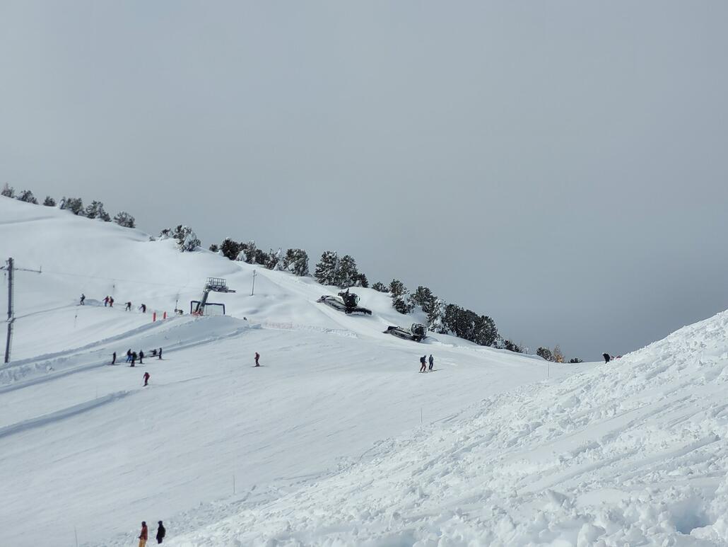 Vorbereitung Mont Major Schlepplift