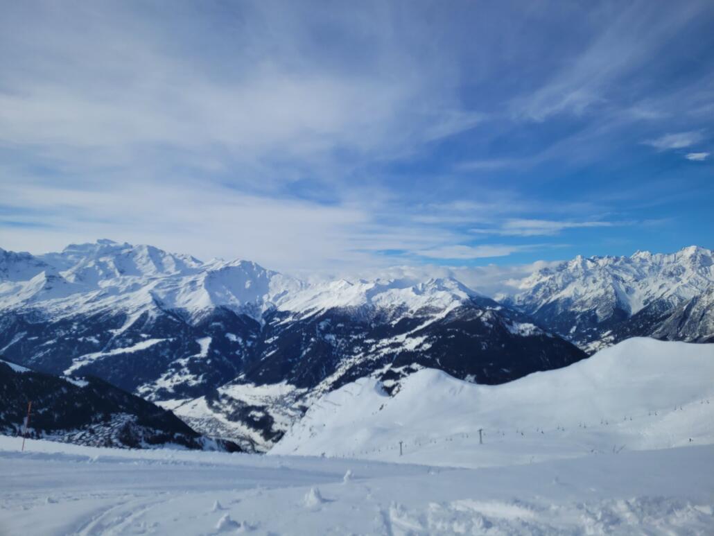 Blick nach Verbier. Ich bleibe vorerst auf der Nordseite