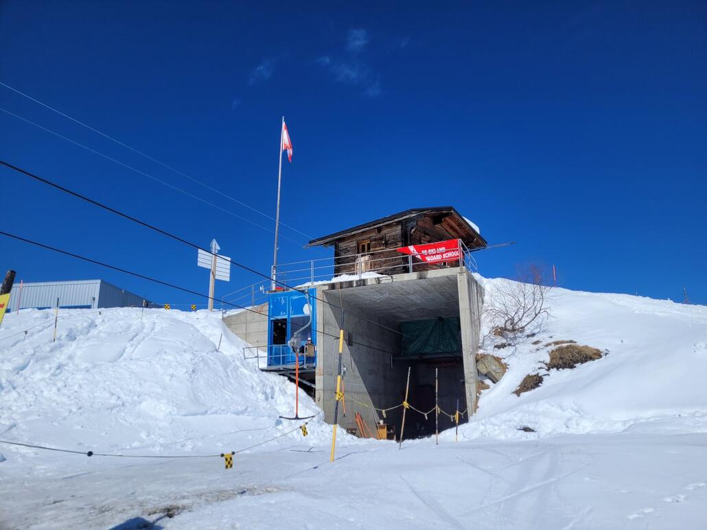 Bergstation des alten Lifts