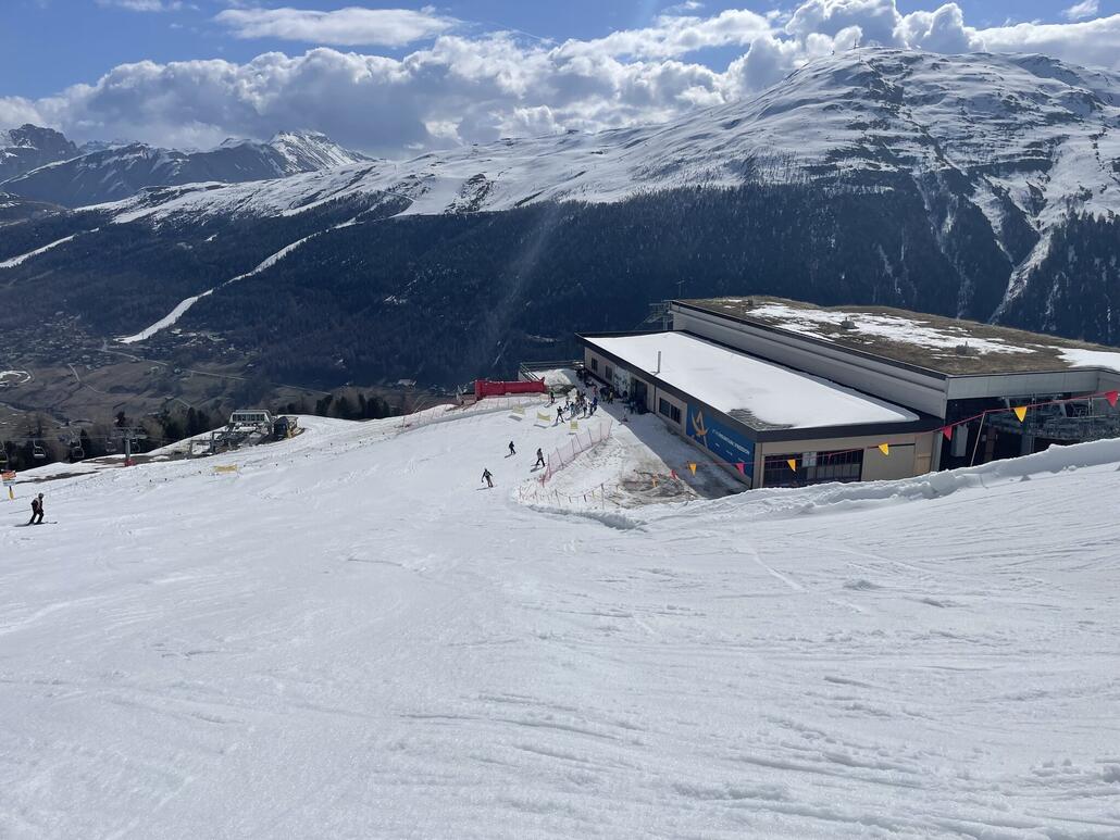 Bei der Mittelstation bereits ein wenig sulzig.