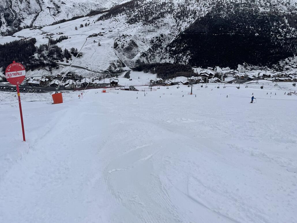 Ganz am linken Pistenrand wars annehmbar