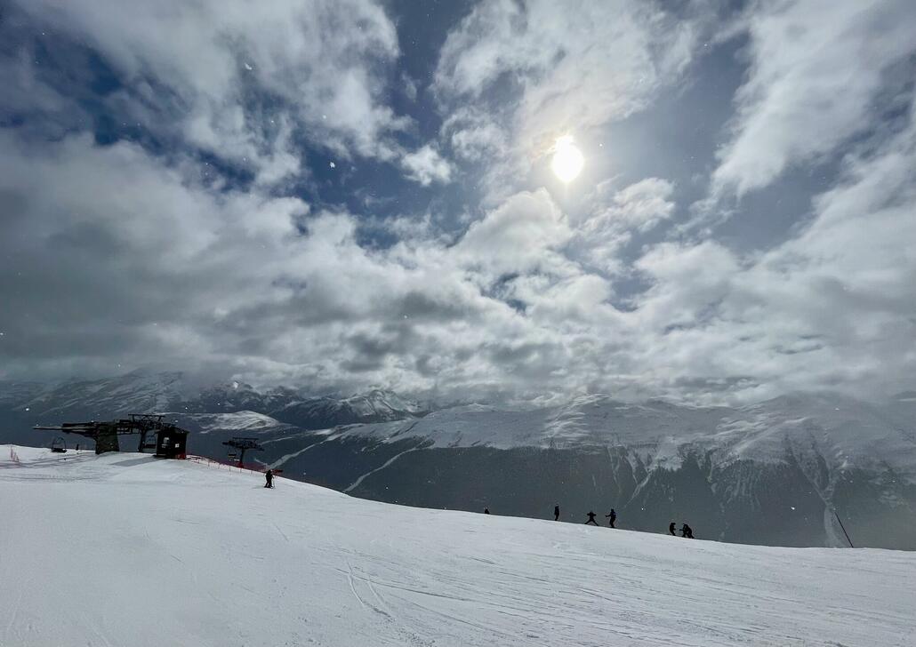 Vorbei am Blesaccia, hier waren immer die schlechtesten Bedingungen