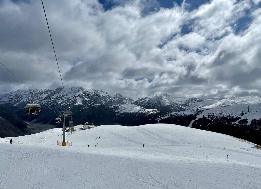 Piste wie im Hochwinter