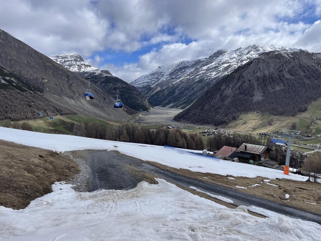 Hier mussten wir kurz abschnallen um rüber zu kommen.