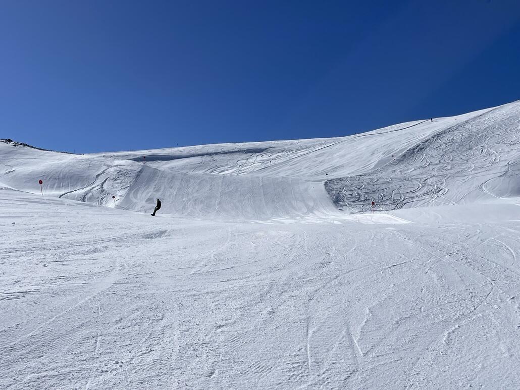 Aber nichts kommt an die Piste „Autostrada“ heran, perfekte Piste zum blochen.