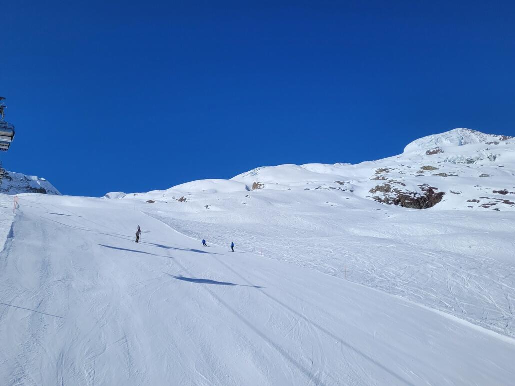 Morenia am Morgen war sehr gut, abschnittsweise jedoch sehr voll auf der Piste