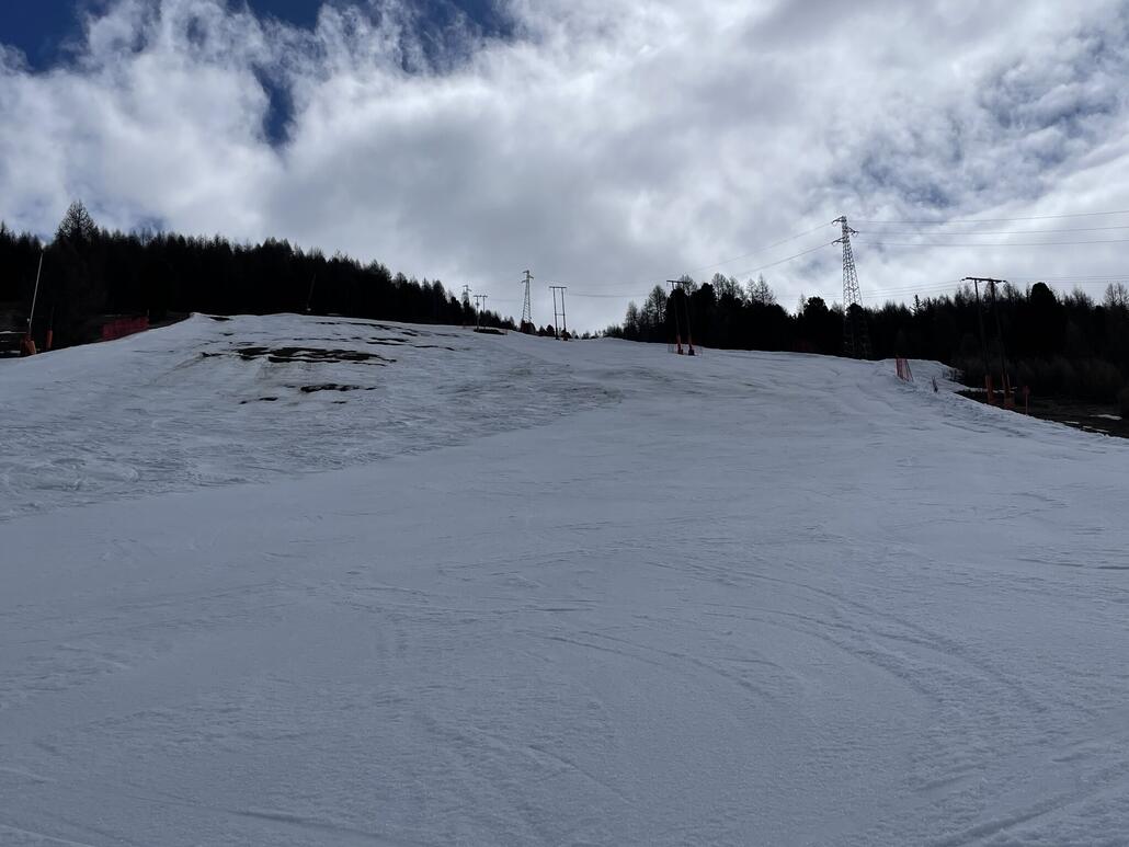 Hier die schmalste Stelle