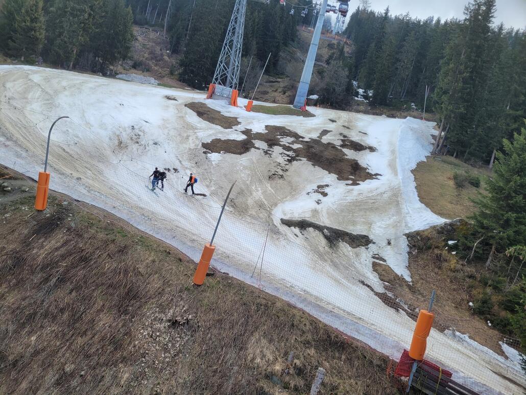 Talabfahrt am letzten Tag der Saison sieht noch locker fahrbar aus! ;-)