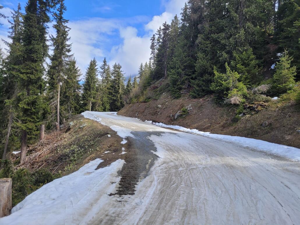 Es ging ohne Abschnallen bis nach Verbier runter