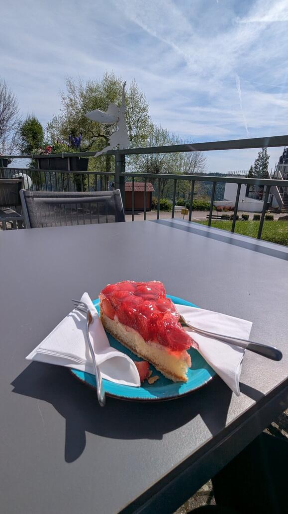 Oben gabs leckeren Kuchen!