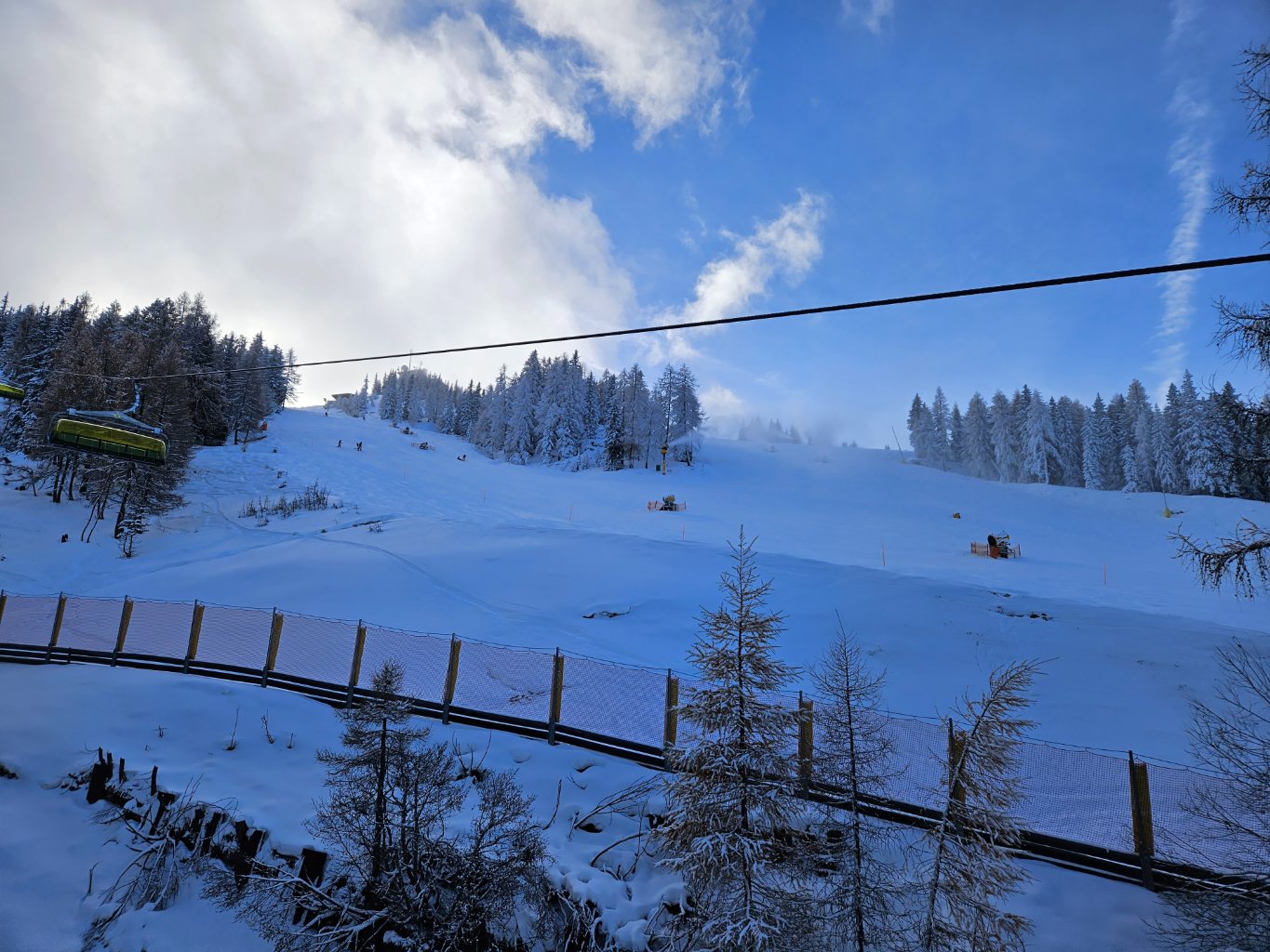 Pisten an der Burgstallalm.