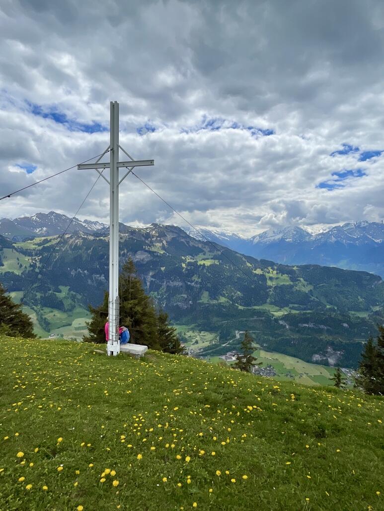 Gipfel des Grashügels „Sädel“