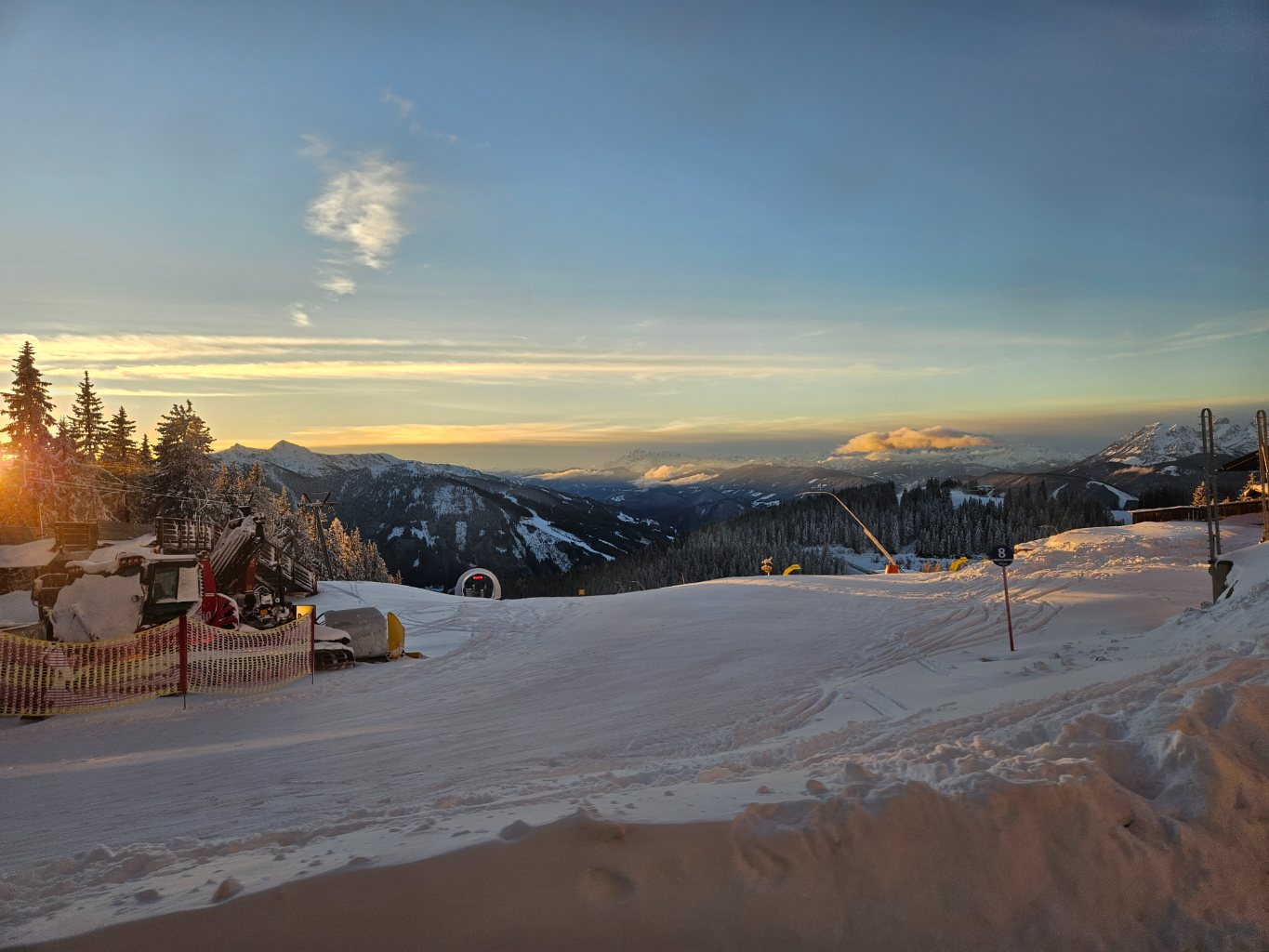 Schon im Bus hinab nach Schladming.