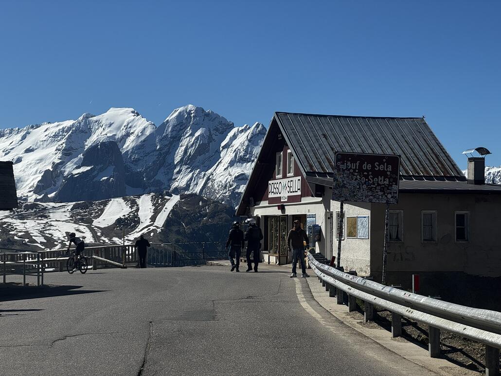 Blick Richtung Marmolada Gruppe