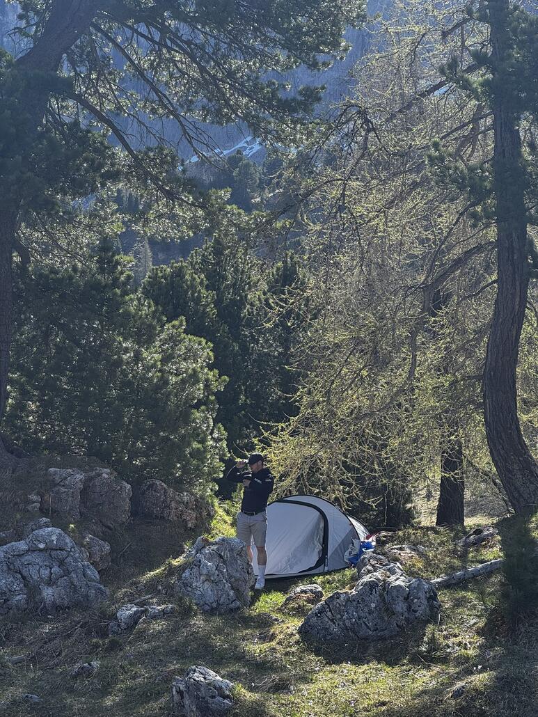 Michael ist auch aufgewacht :)