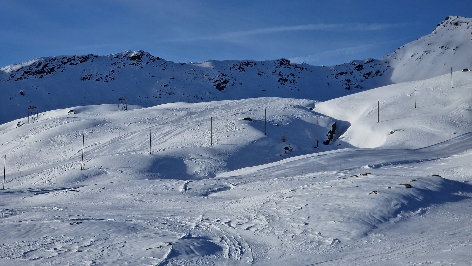 Pisten im oberen Bereich.