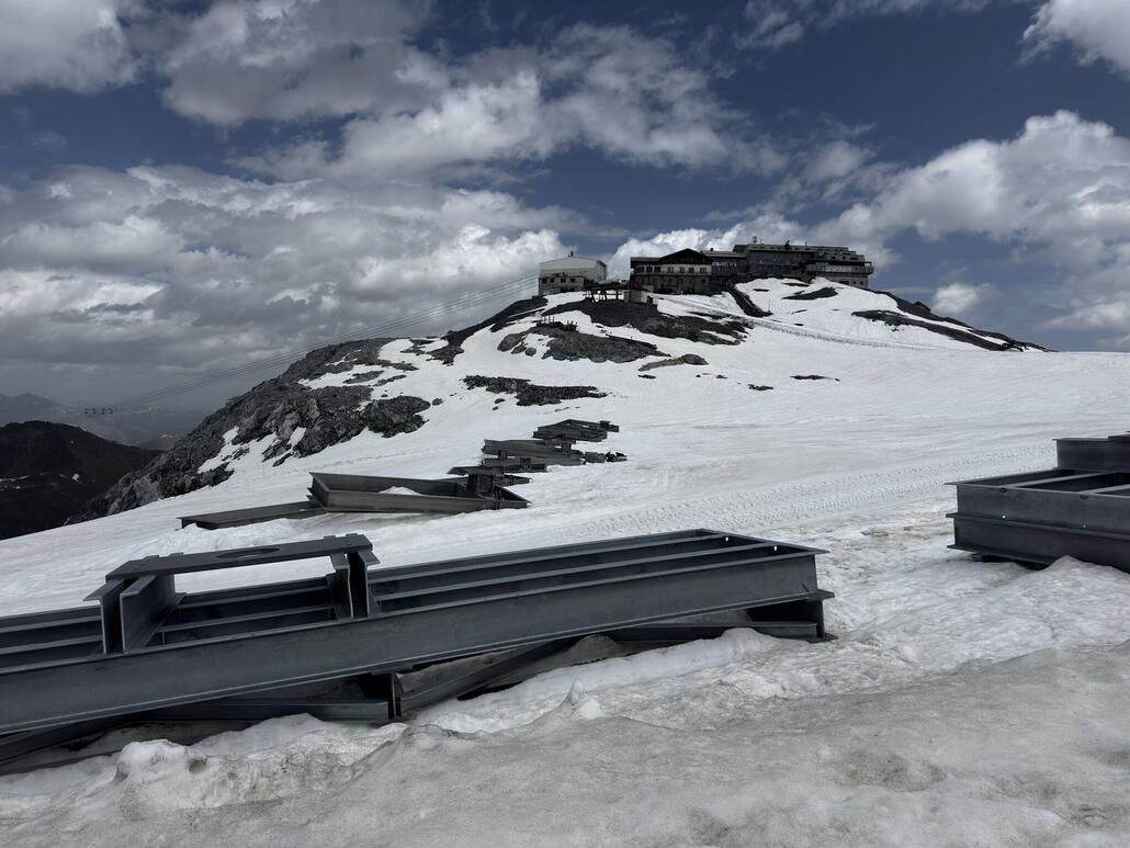 Wir machen uns auf die Talabfahrt