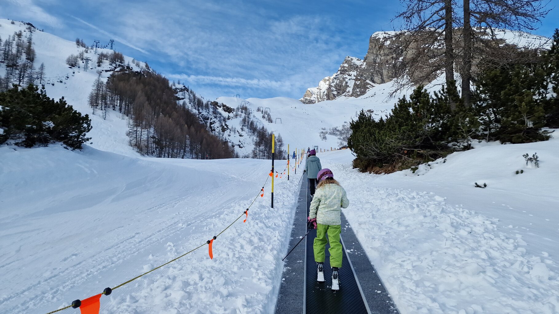 Eines der beiden neuen Föderbänder rund um Confin Basso.