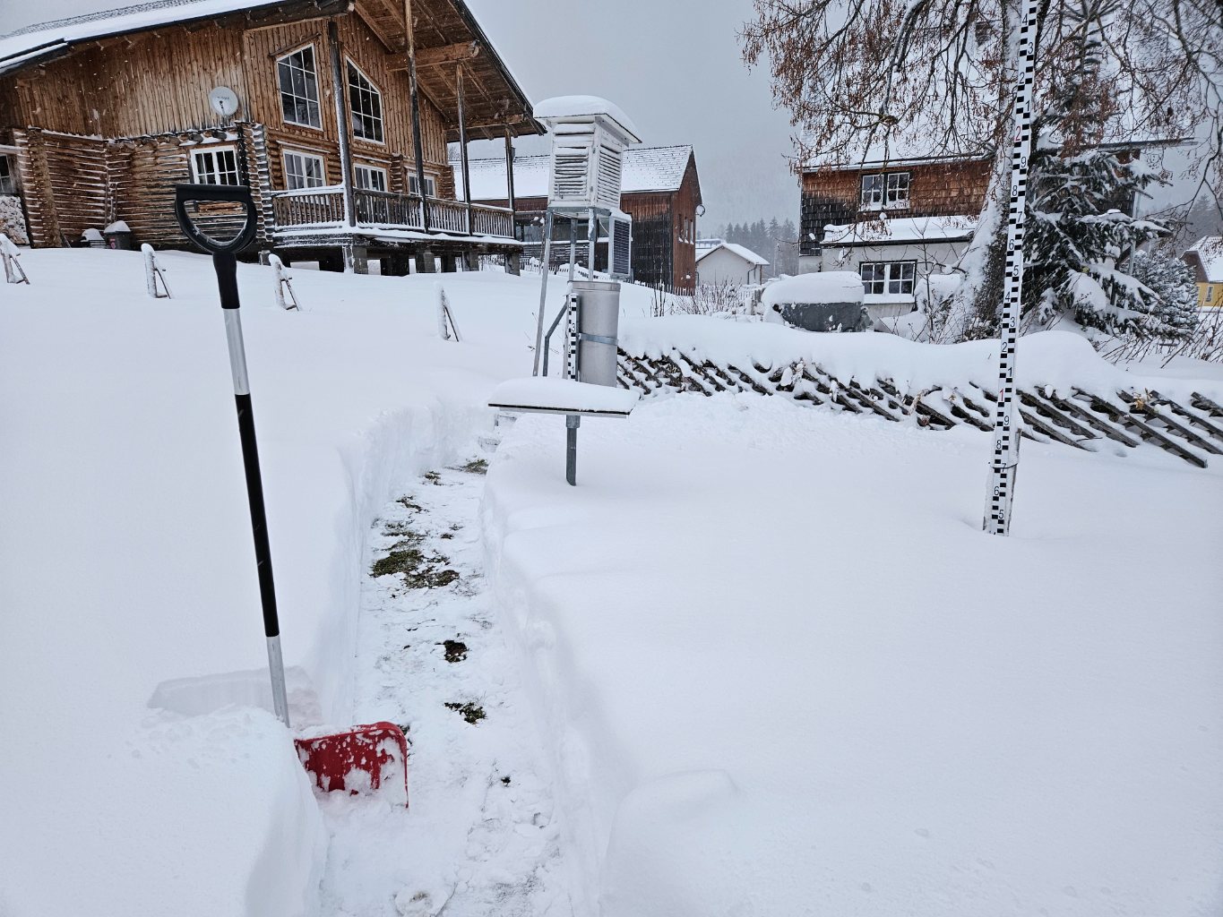 Der Boden ist aber noch nicht ganz gefroren.
