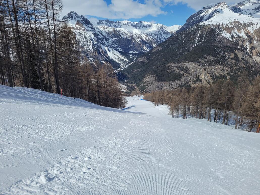 Knolliger Abschnitt auf der Olimpica alta.