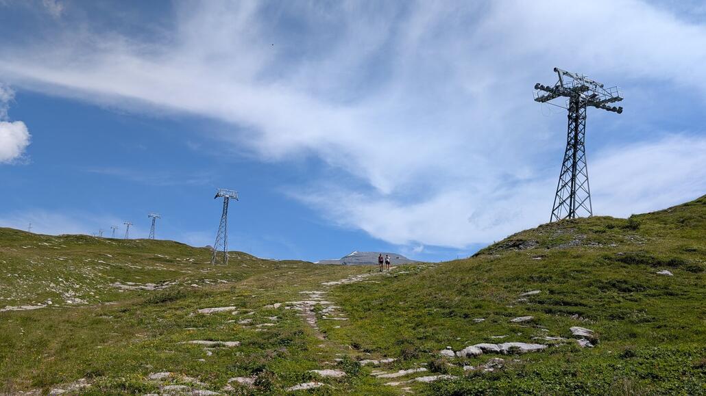 Vorbei an der Station in Richtung Vorab