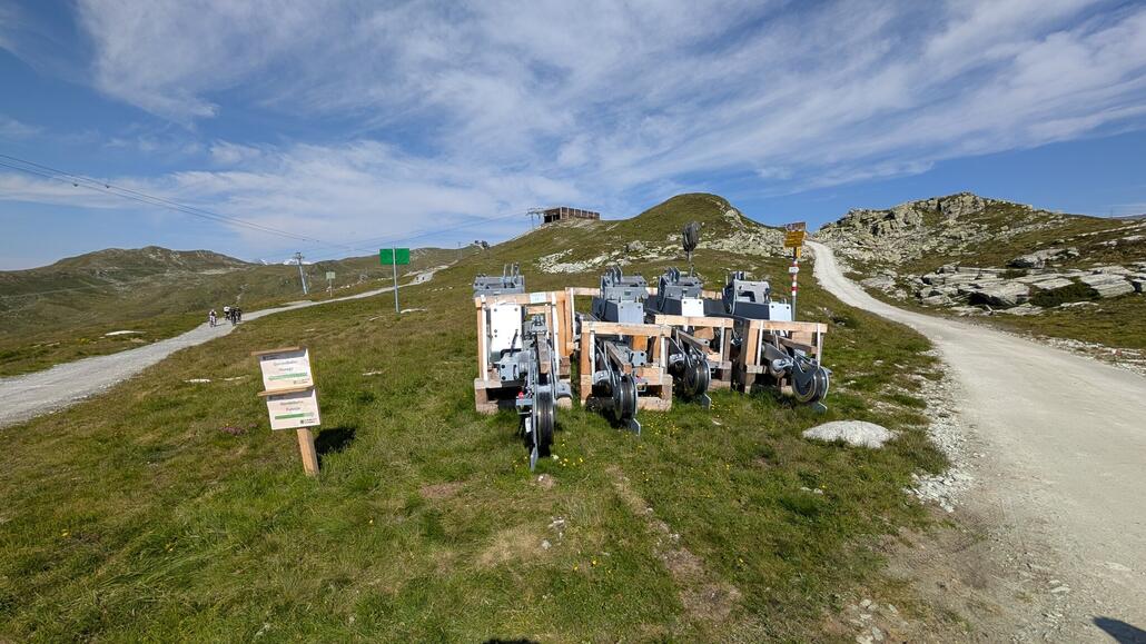 Rollenbatterien für die neue Seilbahn?