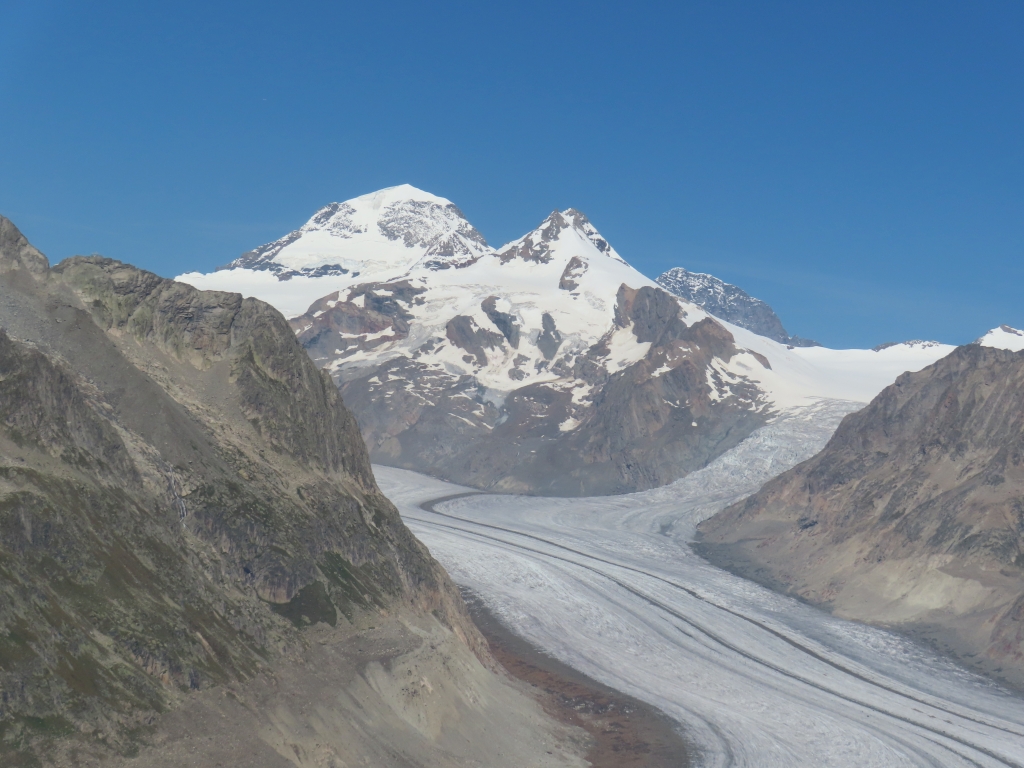 Mönch, Trugberg und Eiger, davor der Konkordiaplatz