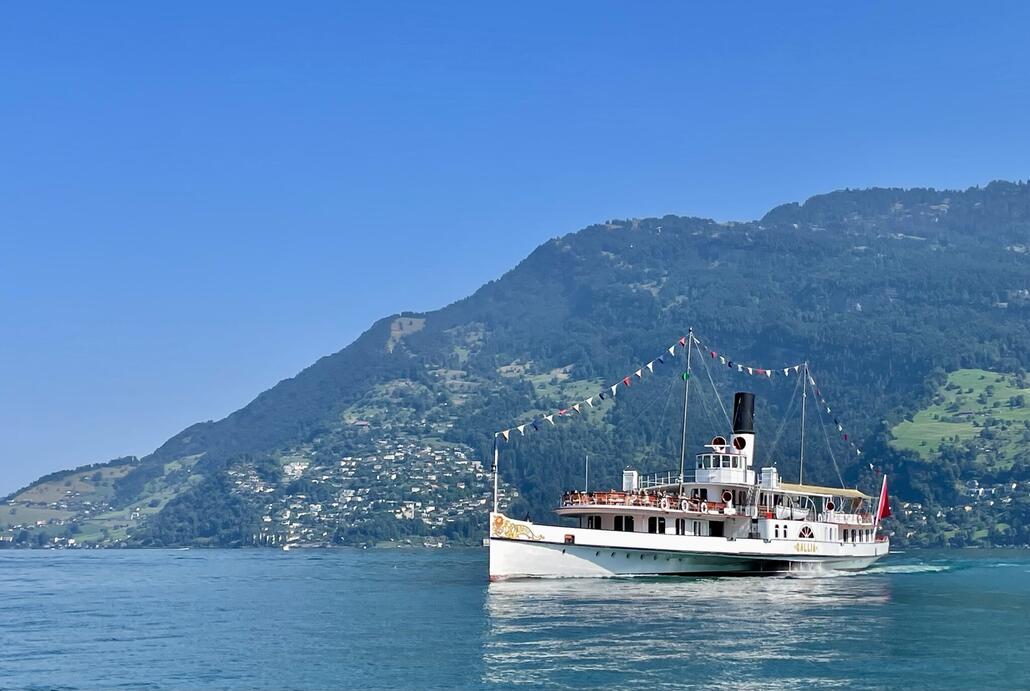 DS Galia, schnellster Raddampfer der Schweiz