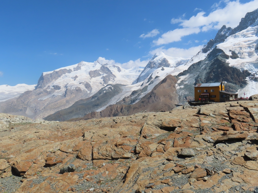 Gandegghütte und Monte Rosa